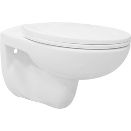 Унитаз подвесной безободковый Loranto Fredo CS-WH8005 с крышкой микролифт - фото 
