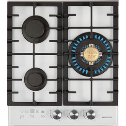 Газовая варочная поверхность Hiberg VM 4535 W (белое стекло) - фото 