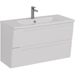Тумба подвесная с раковиной Lemark Miano 100 см LM06M100T - фото 