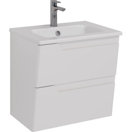 Тумба подвесная с раковиной Lemark Miano 60 см LM06M60T - фото 