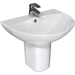 Раковина с полупьедесталом Mirsant Rock 56 см - фото 