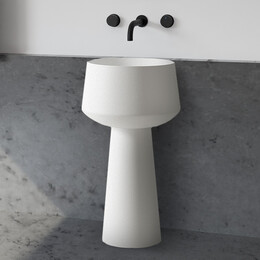 Раковина напольная Abber Stein 50 см AS2508, белый матовый - фото 