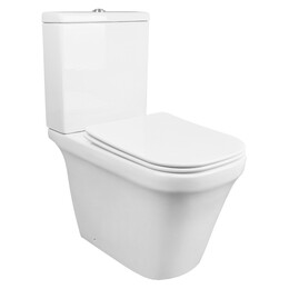 Унитаз-компакт безободковый Azario Candy AZ-1503B с крышкой микролифт - фото 