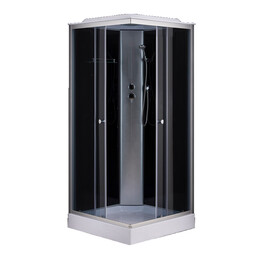 Душевая кабина Loranto CS-6491G 90х90 см, сатин/тонированное - фото 