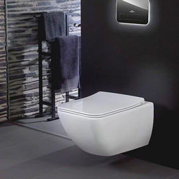 Унитаз подвесной безободковый Villeroy&Boch Venticello 4611RL01 с крышкой микролифт - фото 