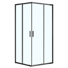 Душевое ограждение Azario Milton 90х90 см AZ-ND1142 900 Black, черный/прозрачное - фото 