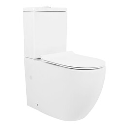 Унитаз-компакт безободковый Azario Corsa AZ-2062S с крышкой микролифт - фото 