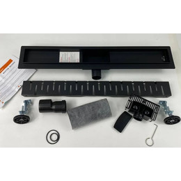 Трап TIM 40 см BAD464002BK, чёрный матовый - фото 