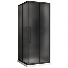 Душевое ограждение Abber Schwarzer Diamant 100x100 см AG02100BMH, чёрный/матовый - фото 