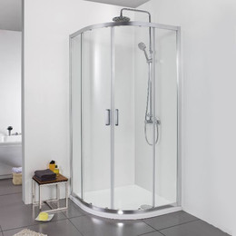 Душевое ограждение Sole Omega 100х100 см, хром/прозрачное - фото 