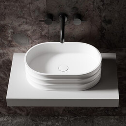 Раковина-чаша Abber Stein 56 см AS2650, белый матовый - фото 