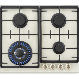 Газовая варочная поверхность NordFrost HM 6042 RY (бежевое стекло) - фото 