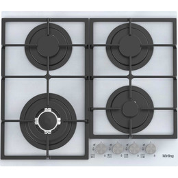 Газовая варочная поверхность Korting HGG 6734 CTW (белое стекло) - фото 