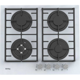 Газовая варочная поверхность Korting HGG 6825 CTW (белое стекло) - фото 