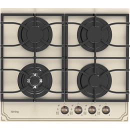 Газовая варочная поверхность Korting HGG 6911 CTRB (бежевое стекло) - фото 