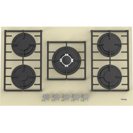 Газовая варочная поверхность Korting HGG 9835 CTB (бежевое стекло) - фото 