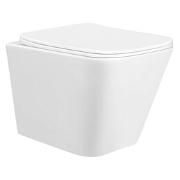 Унитаз подвесной безободковый Azario Hugo AZ-3103 с тонкой крышкой микролифт - фото 