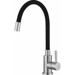 Смеситель для кухни Esko K44 B, чёрный/никель матовый, Цвет производителя: чёрный, никель - фото 
