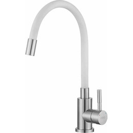 Смеситель для кухни Esko K44 W, белый/никель матовый, Цвет производителя: белый, никель - фото 