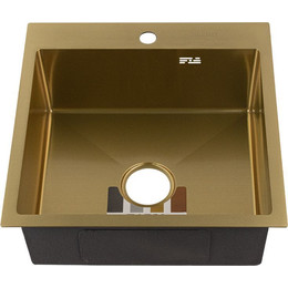 Кухонная мойка Fabia Profi 50503Z 0.8 мм, золото - фото 