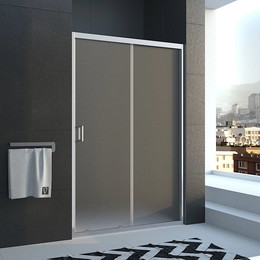 Душевая дверь Veconi 160 см VN46-160-02-19C1, хром/матовое - фото 