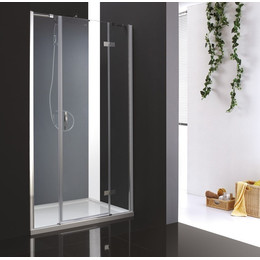 Душевая дверь Cezares 130 см BERGAMO-W-B-13-40+60/30-C-Cr-R, хром/прозрачное - фото 