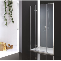 Душевая дверь Cezares 165 см BERGAMO-W-B-13-80+60/40-C-Cr-R, хром/прозрачное - фото 