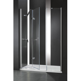 Душевая дверь Cezares 120 см ELENA-W-BS-13-40+40/40-C-Cr, хром/прозрачное - фото 