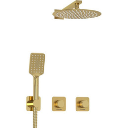 Душевая система для душа WasserKraft Schunter 8200 A8251.306.180.259.285.194.201, золото матовое - фото 