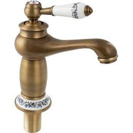 Смеситель для раковины Brimix 124, бронза - фото 