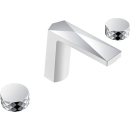 Смеситель для раковины Boheme Venturo 150-WCR-DIAMOND, white chrome, Цвет производителя: white chrome - фото 