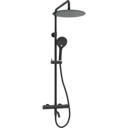 Душевая стойка с термостатом WasserKraft A288.160.078.BM Thermo, черный - фото 