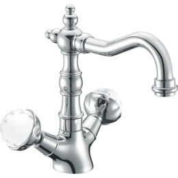 Смеситель для раковины Boheme Brillante Presente Swarovski 352, chrome - фото 