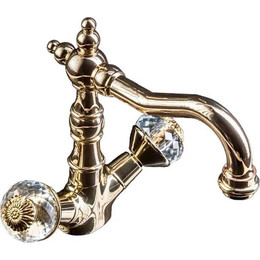 Смеситель для раковины Boheme Flora 292-FL, бронза - фото 