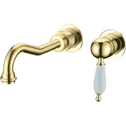 Смеситель для раковины настенный Boheme Tradizionale Oro 287 (со скрытой частью) золото, Цвет производителя: золото - фото 
