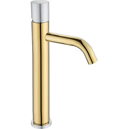 Смеситель для раковины высокий Boheme Stick 122-GCR.2, gold chrome, Цвет производителя: gold chrome - фото 