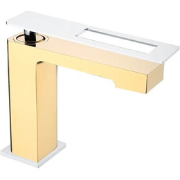 Смеситель для раковины Boheme Q 141-GCR, gold chrome, Цвет производителя: gold chrome - фото 