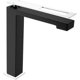 Смеситель для раковины высокий Boheme Q 142-BCR, black chrome - фото 