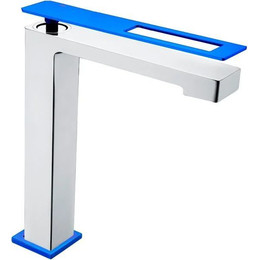 Смеситель для раковины высокий Boheme Q 142-CRUW, blue chrome, Цвет производителя: blue chrome - фото 