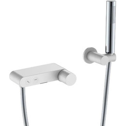 Смеситель для ванны Boheme Stick 123-WCR, white chrome, Цвет производителя: white chrome - фото 