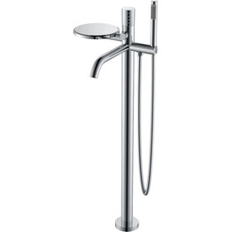 Смеситель для ванны напольный Boheme Stick 129-CRCR, chrome, Цвет производителя: chrome - фото 
