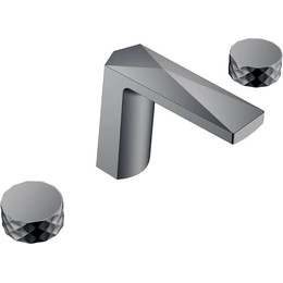 Смеситель для раковины Boheme Venturo 150-SGM-DIAMOND, shine gun metal, Цвет производителя: shine gun metal - фото 