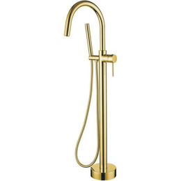 Смеситель для ванны напольный Boheme Uno 469-G, gold, Цвет производителя: gold - фото 