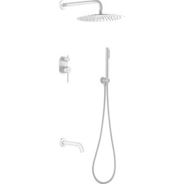 Душевая система для ванны Boheme Uno 464-2-MW (со скрытой частью) matt white, Цвет производителя: matt white - фото 