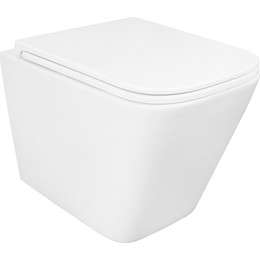 Унитаз подвесной безободковый Azario Pro PRO-002 с тонкой крышкой микролифт - фото 