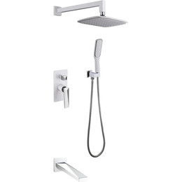 Душевая система для ванны Boheme Venturo 374-W-2 (со скрытой частью) white chrome, Цвет производителя: white chrome - фото 