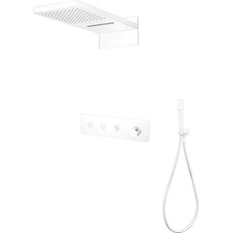 Душевая система для душа Boheme Fusion 130-MW (со скрытой частью) matt white, Цвет производителя: matt white - фото 