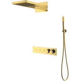 Душевая система для душа с термостатом Boheme Fusion 131-G (со скрытой частью) gold, Цвет производителя: gold - фото 