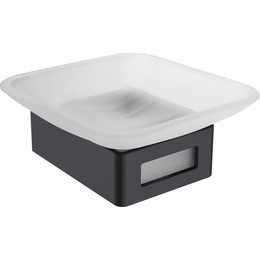 Мыльница Boheme Q 10943-B, чёрный матовый, Цвет производителя: чёрный матовый - фото 