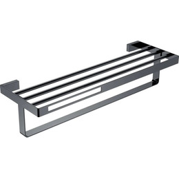 Полка для полотенец Boheme Q 10947-SGM, shine gun metal, Цвет производителя: shine gun metal - фото 